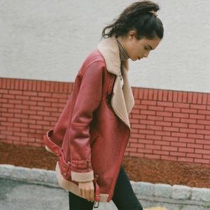 Urban Outfitters Jackets & Coats - Urban Outfitters Faux Leather Aviator Jacket Urban Outfitters Jackets & Coats - Urban Outfitters Faux Leather Aviator Jacket